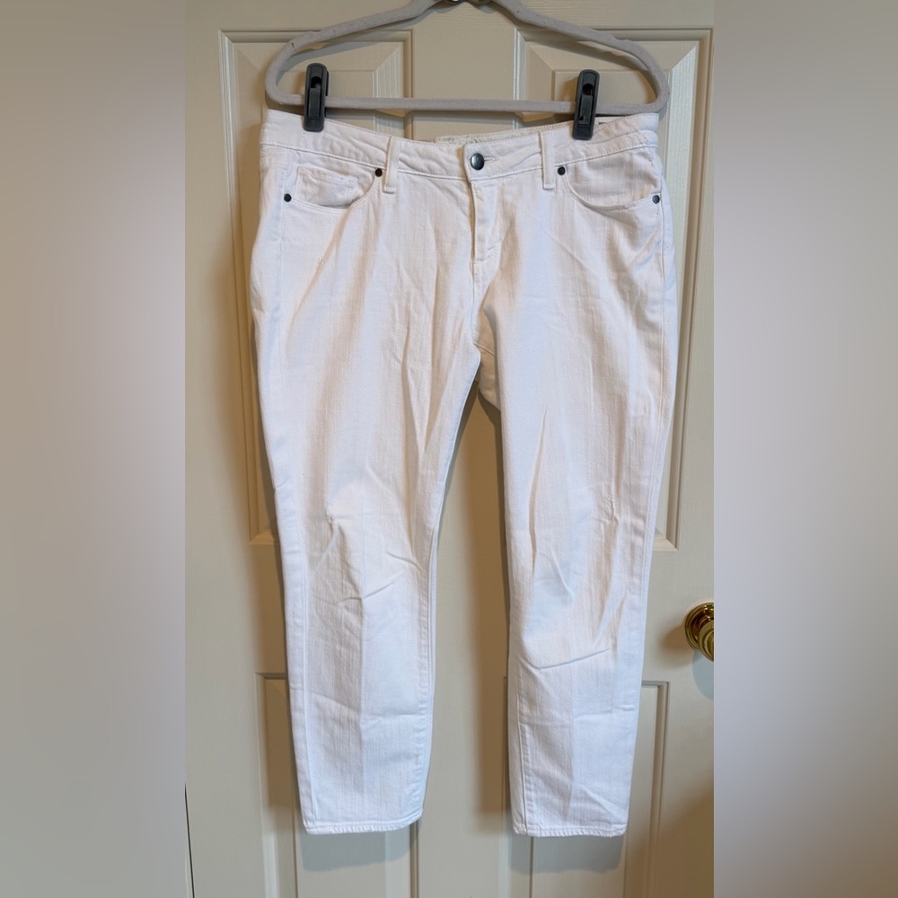 Paige Venice Cropped White Jeans - Classic Straight Fit. EUC. Size 30 EUC